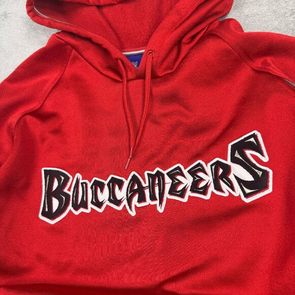 Vintage Tampa Bay Buccaneers Fleece Hoodie NFL Reebok Pullover Y2K Embroidered - Picture 3 of 13